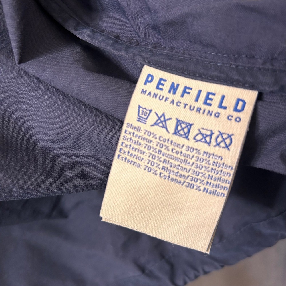 Penfield Womens XS Full Zip Utility Strength Lightweight Navy Blue Hooded Jacket - Picture 7 of 16